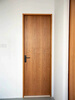 MEXUEER red oak wood door North American cherry wood solid wood painted door B&B room door flat plate extremely narrow door log style minimalist style cherry wood color