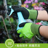 Jingxi Selection Anti-thorn, waterproof and slippery gardening gloves, thickened, wear-resistant, labor protection, garden forest protection, cactus, rose, pepper, high elasticity, green, 3 pairs, thickened, dipped, wear-resistant/anti-thorn/waterproof/breathable