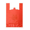 Red garbage bag plastic bag with blessing characters thickened vest portable size medium shopping gift bag packaging custom wholesale 35*55+gold characters+five silks+90 pcs