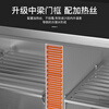 AUX refrigerated workbench commercial freezer kitchen horizontal freezer refrigerator dual-temperature large-capacity refrigerated fresh cabinet milk tea shop freezer flat-cooled air-cooled stainless steel operating table freezer dual-temperature 1.8*0.8*0.8 meters | power-saving copper tube