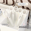 Muji Style Portable Handmade Scissors Xiaohongshu Same Style Student Dormitory Handbook Cutting Mini Utility Knife Protective Case Simple White Scissors 1 Pair Free Protective Cover