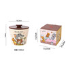 Tom and Jerry ceramic bowl, good-looking instant noodle bowl for girls and children, large-capacity instant noodle cup, microwavable with lid, advanced Tom and Jerry co-branded instant noodle bowl - Tom gift box
