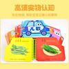 Sunshine Baby Baby Enlightenment Cognitive Book Picture Book Little Car Fan Early Education Flip Card to Recognize Counts 0-3 Years Old Infants and Toddlers Cognitive Cards to See Pictures and Recognize Numbers Thickened Board Book Children Cannot Tear Flip Book