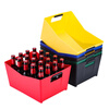 Magic Bean Shenghuo Beer Transport Box Large Capacity Rectangular Wine Ice Bucket Customized Bar KTV Creative Thickened Wine Barrel Wine Basket Square Red Can Hold 24 Bottles of Beer