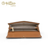 GOLDLION G+ goldlilai wallet women's 2025 new fashion versatile simple niche design long multi-card slot zipper card holder brown
