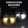Ye Yu handle stainless steel 3L ice bucket double-layer insulated ice bucket lunch box bar beer bucket with portable straight double-line steel