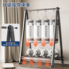 Stable clothes hanger floor-standing clothes hanger bedroom coat rack aluminum alloy storage rack balcony living room clothes drying rack