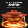 Jingyan casserole soup pot stew pot health pot high temperature resistant non-cracking ceramic clay pot household clay pot for gas stove special for 2-4 people thickened non-crack casserole 2L stew pot to increase flavor and lock in freshness