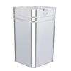 Outdoor trash can liner, peel box, galvanized plate square storage, thickened stainless steel iron barrel, round barrel, custom-made square barrel, length 30, width 24.5, height 43