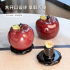 Zunmusi Ceramic Apple Toothpick Box 2025 New Home Personality Light Luxury High-End High-Look New Cotton Swab Storage Jar Ceramic Toothpick Box 1 Pack
