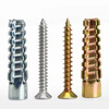 Platinum Sawtooth Gecko Expansion Pipe Light Iron Expansion Screw Cement Wall Hollow Brick Metal Pipe Nail M6*32 Expansion Pipe Nail (50 Sets) Blue