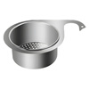 Stainless steel swan drain basket for collecting rice, special hanging drain rack for kitchen sink, dry and wet separation hook, garbage filter basket, swan drain basket, one pack