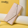 Goldlion Wallet Women's 2025 New Ladies Casual Fashion Long Cowhide Clutch Bag Mobile Coin Purse Birthday Gift Pink
