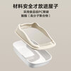 Jingxi self-operated - special brand cat litter box with high fence, thickened and large cat litter box, large and huge cat box, semi-enclosed anti-splash cat toilet, cream white medium size 36.9*29.3*16