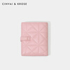CinvaiKrose light luxury small c&k thin and compact wallet for women 2025 new multi-card slot ID bag hand wallet birthday gift pink-CK wallet gift for girlfriend and wife