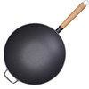 Old-fashioned thickened cast iron wok, uncoated, healthy and durable, traditional craft wood-fired gas concave induction cooker, universal 32CM household wok