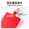 Cast solid logistics label thickened plastic tag with built-in lock core identification tag seal anti-return tie tie 100*80mm (100 strips) blue