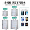 Mobile phone box storage box mobile phone storage box aluminum alloy with lock student wall hanging employee company meeting mobile phone storage box mobile phone storage cabinet silver mobile phone safe box 24 bits