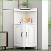 Wen Yijia Corner Cabinet Triangular Cabinet Multi-functional Semi-circular Corner Wine Cabinet Corner Shelf Corner Warm White/40*120 High