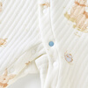 Tongtai (TONGTAI) baby jumpsuit autumn and winter pure cotton warm baby clothes newborn romper pajamas coffee color 73cm