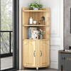 Wen Yijia Corner Cabinet Triangular Cabinet Multi-functional Semi-circular Corner Wine Cabinet Corner Shelf Corner Warm White/40*120 High