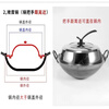Ye Yu Stainless Steel Pot Lid Household Tempered Glass Pot Lid Universal Type Wok Pan Universal High Temperature Resistant Explosion-proof Extra Height 24CM (Lid Inner Diameter 23.5 Outer Diameter 25.5) Vertical Handle + Red Button Thickened Elegant Lid