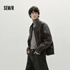 Semir shopping mall same style jacket men's matte imitation leather jacket short 2025 autumn motorcycle jacket trend 101525108102