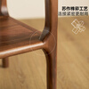Zhidian North American black walnut sofa side table modern simple small table living room side table solid wood double layer small coffee table square table North American black walnut side table