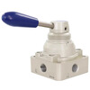 Airtac pneumatic switch manual air valve cylinder manual hand plate reversing valve 4HV230-08 three-position four-way 4HV430-15-S with lock mother