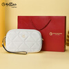 GOLDLION G+ Goldlion Women's Clutch 2025 New Model Can Hold Mobile Phone High-end Temperament Handbag Large Capacity Genuine Leather Women's Bag White