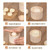 Magic Dou Shenghuo kitchen special skin press, manual press for dumpling skins, Qingming Qingguo mugwort peel mold, solid wood skin press (never breaks down in life), easily make dumpling skins that are thin on both sides and thick in the middle