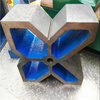 Yue Changsheng precision cast iron v-shaped frame 90 degree fitter marking v-shaped iron shaft type detection v-shaped block fixture correction v-shaped iron block solid single port 400*260*120 (pair)