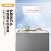Xinfei Freezer First Class Energy Efficiency Frost Reducing Small Freezer Home Commercial Storage Energy Saving Refrigerator Freezer Small Refrigerator Small Rental Refrigerator Breast Milk Tea Preservation Refrigerator Gray 200L High Efficiency Frost Reduction-36 Cryogenic Quick Freezing