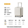 Kangaroo (KANGAROO) 14-inch suitcase can get on the plane, front opening boarding case, small lightweight portable trolley case, low-cost airline business trip suitcase, business gray - front opening computer compartment - USB charging interface 14 inches, free of charge for airlines