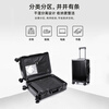 Walker Shop Luggage 2026 New Boarding Trolley Case Aluminum-Magnesium Alloy Multifunctional Business Travel Suitcase Mysterious Black Upgraded Thickened Aluminum Frame 24-inch Check-in Box/All Aluminum-Magnesium Alloy