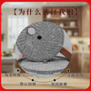 Small stone mill household millstone natural millstone hand push old bluestone granite handmade small intestine powder machine rice pulp machine new thickened 25*35cm + thickness adjustment shaft