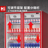 Xilaisheng display cabinet refrigerated beer cabinet beverage cabinet full screen wine cabinet high-end wine cabinet fresh cabinet internet celebrity convenience store refrigerator cold drink yogurt convenience store supermarket vertical freezer double door full screen right angle model丨1200*600*2010 air-cooled red