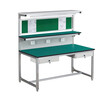 Kegan diy aluminum alloy anti-static workbench aluminum profile operating table computer table workshop factory assembly line assembly table repair table can be customized including accessories 1400*600*1600