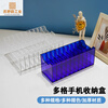 Transparent acrylic mobile phone storage box desktop placement rack card office meeting mobile phone storage box 5-grid transparent storage box