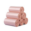 Small garbage bag 25x30cm desktop thickened mini desk bucket car cat poop disposable plastic 100 pieces desktop small garbage bag - flat mouth rose gold 25*30cm
