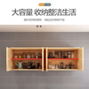 Dad Yao's German quality top cabinet, separate solid wood wall cabinet, wall cabinet, wardrobe, upper bedroom storage cabinet, balcony storage, 160 long, 50 high, 50 deep, no layer board, four doors, customized, assembled and sprayed with varnish