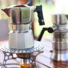 COLBRO Cobro double-valve three-valve stainless steel sub-stove Moka pot home outdoor camping coffee brewing hand-brewed sub-stove