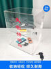 Lost and found box, transparent acrylic voting donation box, merit box, charity box, customized box with lock, small size 21*16*27CM, second floor, lock