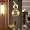 Swiss original imported quality wall clock living room 2025 new home high-end creative imitation copper light luxury gourd blessing gold automatic time adjustment diameter 30cm