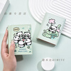 Qumuye Panda Tri-fold Wallet Female Personalized Cartoon Small Coin Purse Student Short Folding Wallet Card Holder Integrated Card Holder Tri-fold Wallet Apple Panda Large Note Position + Card Position