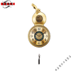 Swiss original imported quality wall clock living room 2025 new home high-end creative imitation copper light luxury gourd blessing gold automatic time adjustment diameter 30cm