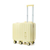Walker Shop children's suitcase boarding case 2025 new rideable trolley case for boys and girls travel artifact password suitcase lemon yellow 20 inches boarding case