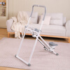 Household multifunctional stair climber indoor small stair climber fitness mountain climbing running foldable stepper non-slip white