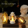 Retro photo atmosphere lamp electronic candle lamp pony lamp small oil lamp LED decorative supplies light can shake girl's heart dreamy desktop decoration photo props dreamy black small oil lamp medium size