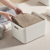 Visitor (FK) 10,000 popular items storage box desktop desk kitchen organizer box miscellaneous storage basket organizer storage box large thickened with lid 2 pieces (27*18*16)